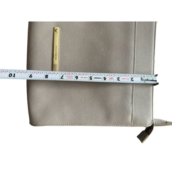 BRAHMIN Womens Taupe Beige Leather Crossbody Bag - Picture 12 of 12
